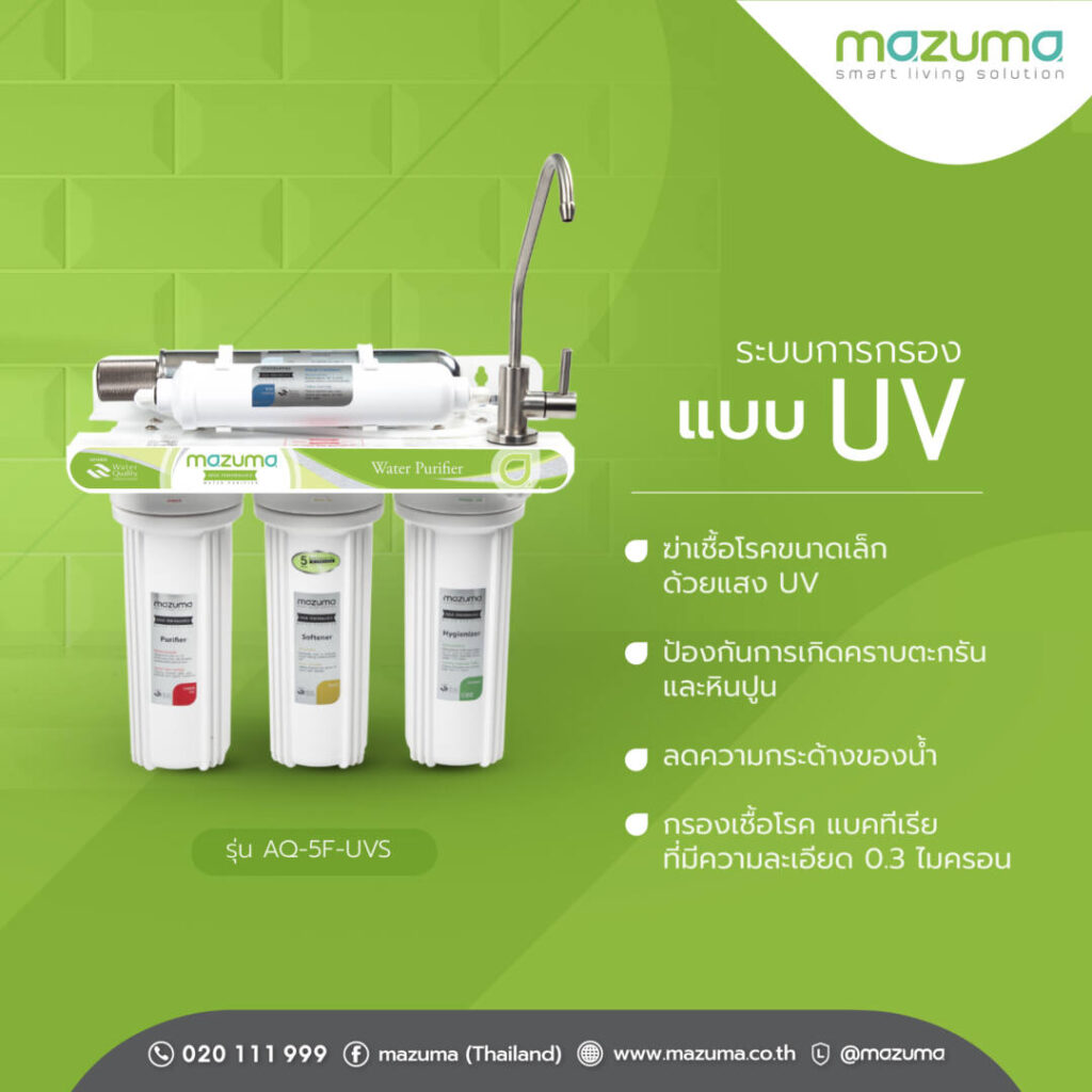 Mazuma-เครื่องกรองน้ำระบบ UV